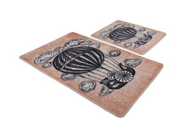 Mijölnir Propeller Juego de Alfombras de Baño Amarillo, Negro y Blanco